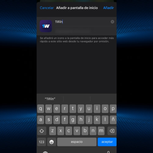 Confirma y guarda 1Win
